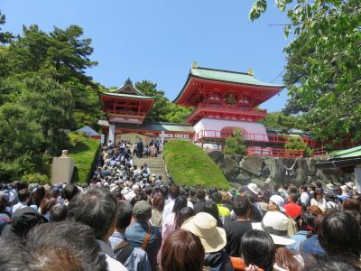 GW中の３日の下関は先帝祭（赤間神宮）で賑わう