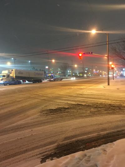 トロント到着したら雪がすごかった・・・