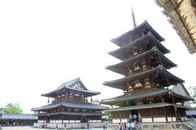 法隆寺の救世観音菩薩立像、中宮寺の菩薩半跏思惟像、藤ノ木古墳の素晴らしい出土品。