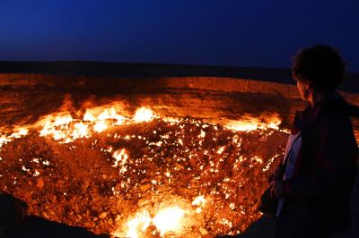 Youは何しに、この世の果てへ／招待状は地獄行き☆国境を徒歩突破、焔の扉を叩く【地獄の門へ－1（クフナ・ウルゲンチ編）】