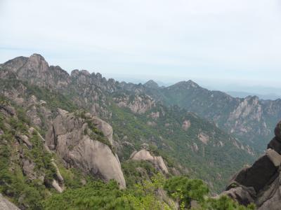 4歳娘を連れてGW上海+黄山4日間の旅2-天気良すぎる黄山風景区