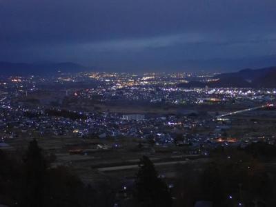長野旅（３）日本三大車窓・姨捨駅の夕景から夜景