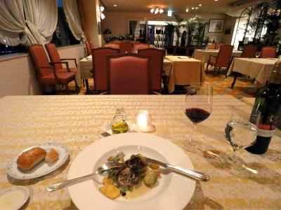０５．年度末の浜名湖ロイヤル1泊　スカイレストラン バンボシュールの夕食