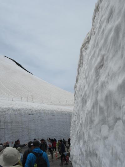 黒部峡谷トロッコ電車と雪の大谷、黒部アルペンルートの旅（２）