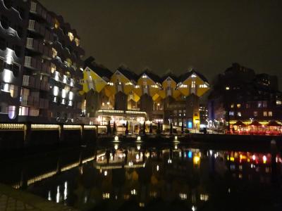オランダ・ベルギー再訪の旅2017初春-&lt;12&gt;キューブハウスと夜のマルクトハル