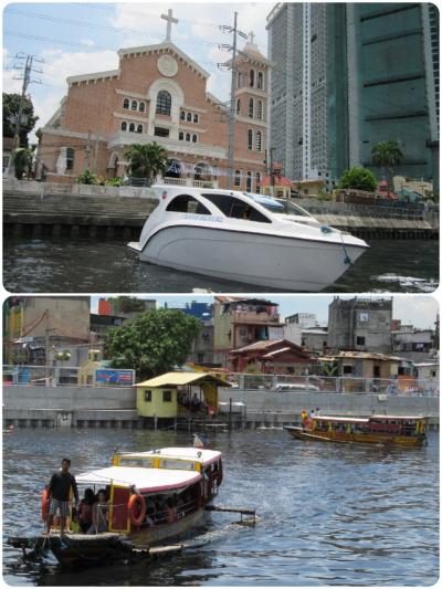 マニラ　Pasig River Ferry に乗船せり～