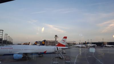 フランクフルト空港で飛行機がキャンセルに……