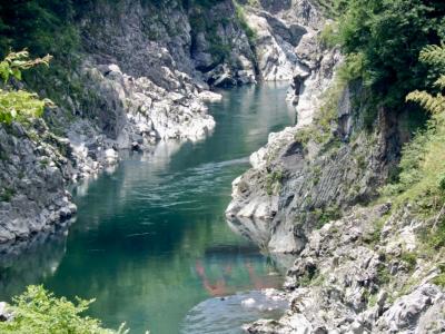 愉快リゾートのバスを利用して下呂温泉へ 飛騨川の絶景を楽しみながら～♪