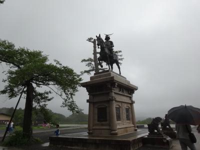 台風の最中の仙台　日本三景（３）松島　道の駅（１０８）村田　日本百名城（１６）「仙台城」