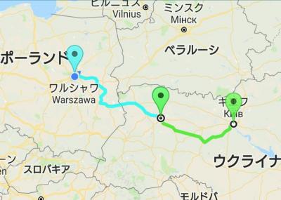 鉄道・船でロンドンへ。ポーランド入国