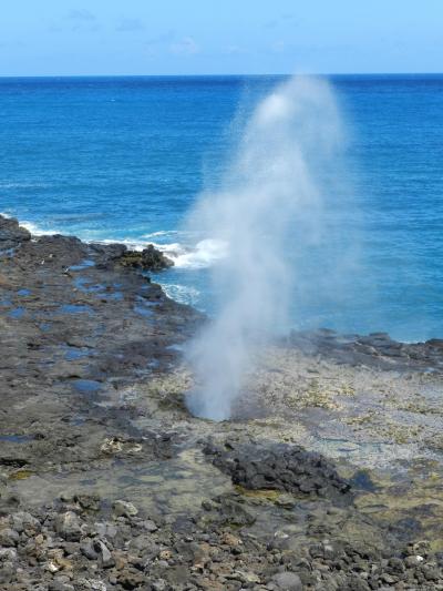 ポイプの潮吹き穴（潮吹き岩）◆2017年7月・カウアイ島＆ホノルルの旅《その６》