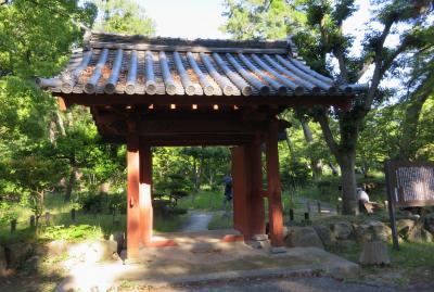 2018梅雨、三重の名城(10/10)：津城(2)：入徳門、高虎公騎馬像、埋め門、丑寅櫓