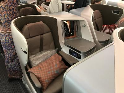 シンガポール航空B787-10　ビジネスクラス搭乗記　関西⇔シンガポール往復