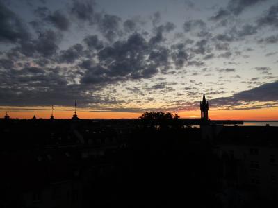 南ドイツ・スイス旅行記2 コンスタンツの幻想的な朝焼けと湖畔サイクリング