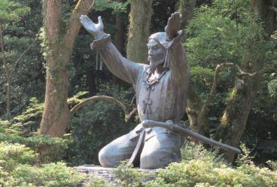 2018梅雨、島根の名所(6/15)：6月25日(2)：出雲大社(2)：一～三の鳥居、大国主命像