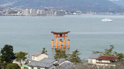 スキーと温泉と宮島・・・弥山はまた今度ね