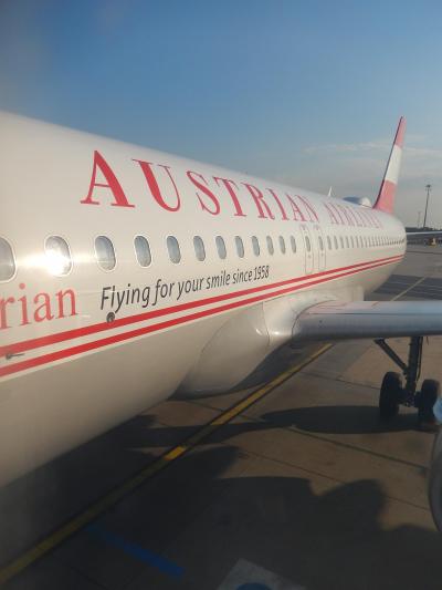 オーストリア航空 ウィーン→フランクフルト A320 エコノミークラス 搭乗記