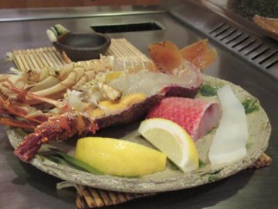 夏リゾート沖縄（１６）台風で帰れなくなったからアリビラの鉄板焼き「護佐丸」で豪華ディナー