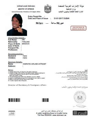 モルディビアンハネムーン 番外編 - UAEのビザを取得せよ！