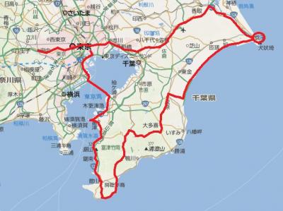 ≪国内逃走１６≫→房総…１日目東京～野島崎～銚子