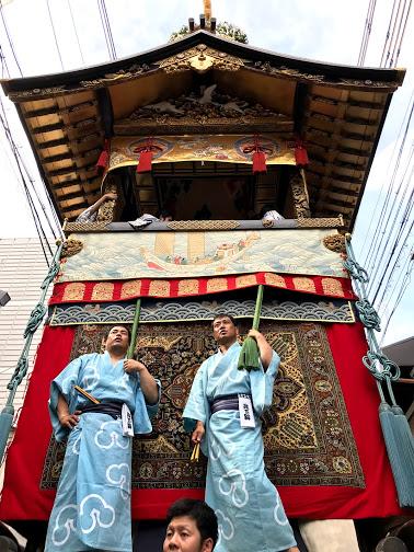 2018年　祇園祭今回もラッキーな出来事が！②　7月13日放下鉾ができるまで～曳き始め編（旅行記１００話目！）