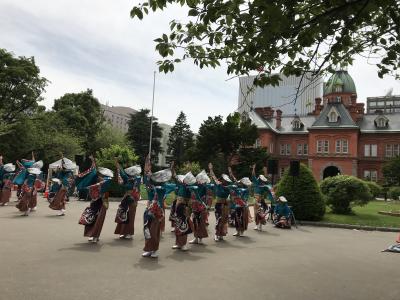 札幌の旅で初めてのYOSAKOIソーラン