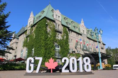 カナダ東部５州、ドライブ旅行２０１８　Day2-1（Fairmont Le Manoir Richelieuの清々しい朝）