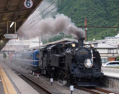 霧降高原の帰りに思いがけずＳＬ大樹が見られました＾＾　　