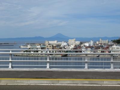 京急三浦半島１DAYフリー切符の旅（２）富士山のよく見える城ケ島大橋を歩いて渡る