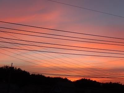 8月18日、ふじみ野市で素晴らしい夕焼けが見られました
