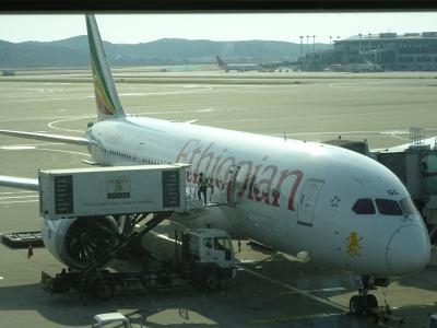 エチオピア航空でソウルへ