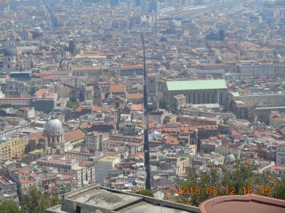 2018年8月　イタリア旅行４　ナポリ　王宮　ヴォメロの丘　サンテルモ城　国立カポディモンテ美術館