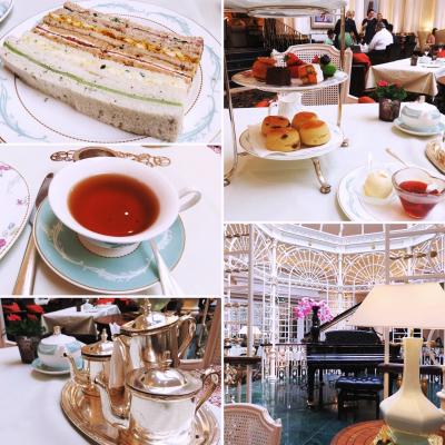 英国旅行記2018　ロンドン・サボイホテルでのアフタヌーンティー Afternoon Tea at Thames Foyer, The Savoy