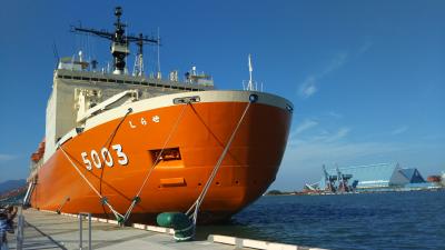 清水港にて南極観測船・「 しらせ 」を見物　　する！