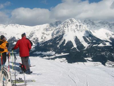 Scheffauでのスキー