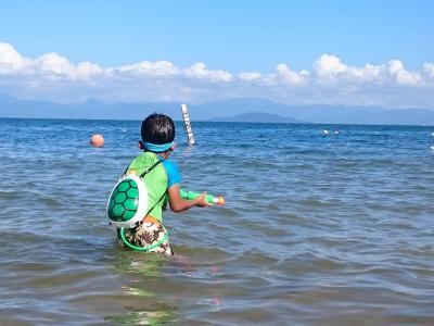 2018/08　びわ湖 白ひげキャンプ場泊　湖水浴・虫取り【1泊2日】※息子5歳  