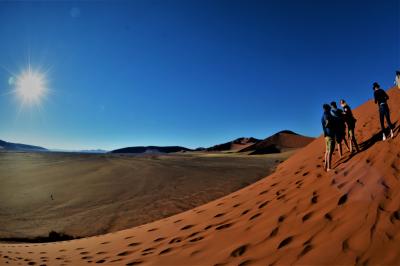褐色の大地をゆく、　１０　茶色い砂山を登る 