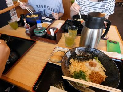 １０．甥っ子と温泉に入る2泊　手打宏房 饂飩亭（うんどんてい）の昼食 