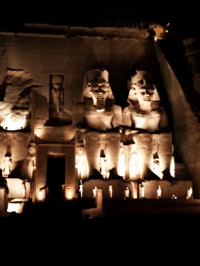神秘のエジプト幻想紀行10日間 ＃3／アブ・シンベル神殿②／夜も朝も魅了されました
