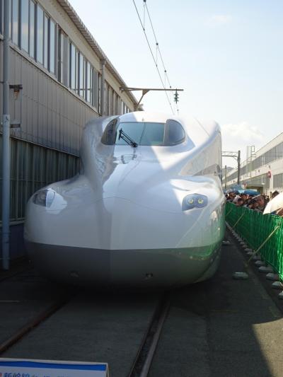 激混み！今年の「浜松工場　新幹線なるほど発見デー2018」　新型車両N700Sを見に行ってきた。