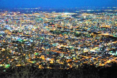 煌めきの光が彩る札幌 *2018秋.☆ 藻岩山 夜景と JRタワー展望室「T38」*タワー・スリーエイト☆彡