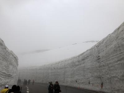 2018　国内旅行　吹雪の立山　家族旅行　１日目