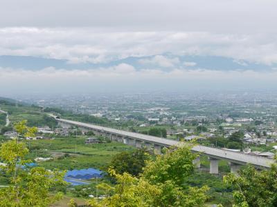 山梨県笛吹市の花鳥山展望台からエクシブ軽井沢へ