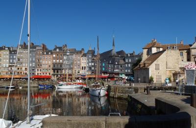 2018夏 フランス・ドイツ周遊 3日目 モンサンミッシェル道中 ノルマンディーの港町オンフルール