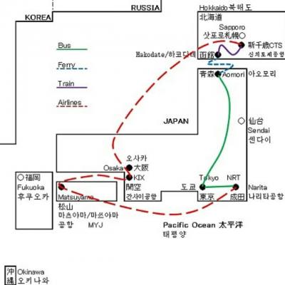 忘れ物は1週間で処分される!  ～東北・北海道・関西・四国９６時間の旅①～