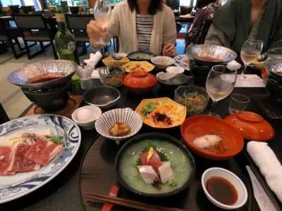 １３．甥っ子と温泉に入る2泊　畑毛温泉大仙家 レストラン遊山（ゆうざん）の夕食