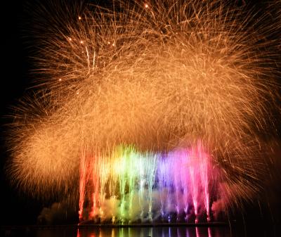 ハウステンボスの九州一花火大会を観覧、撮影し、さらに夜景やアクティビティーを楽しんだ