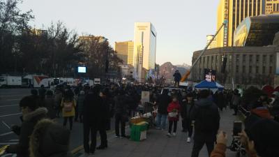 大統領弾劾の日のソウル観光