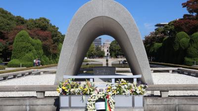 神の島、宮島でたっぷりパワーを頂いて、世界遺産航路で祈りの地へ。