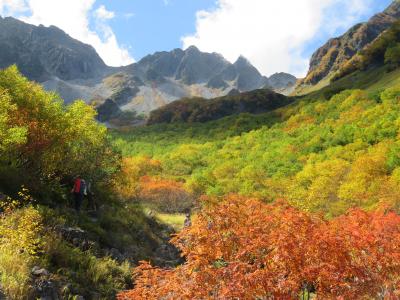 北アルプス涸沢の紅葉へ　2018年9月